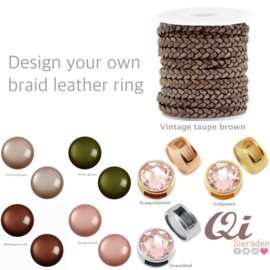 Design your own braid leather ring