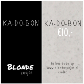 Kadobon €10,-