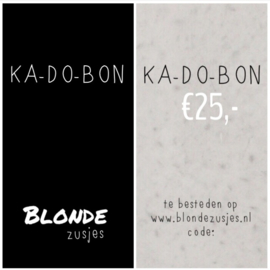 Kadobon €25,-