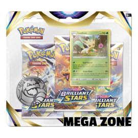 Brilliant Stars 3-Booster Blister Leafeon