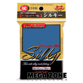 KMC 50 Premium Mat Silky Blue Sleeves