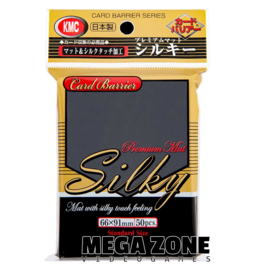 KMC 50 Premium Mat Silky Black Sleeves