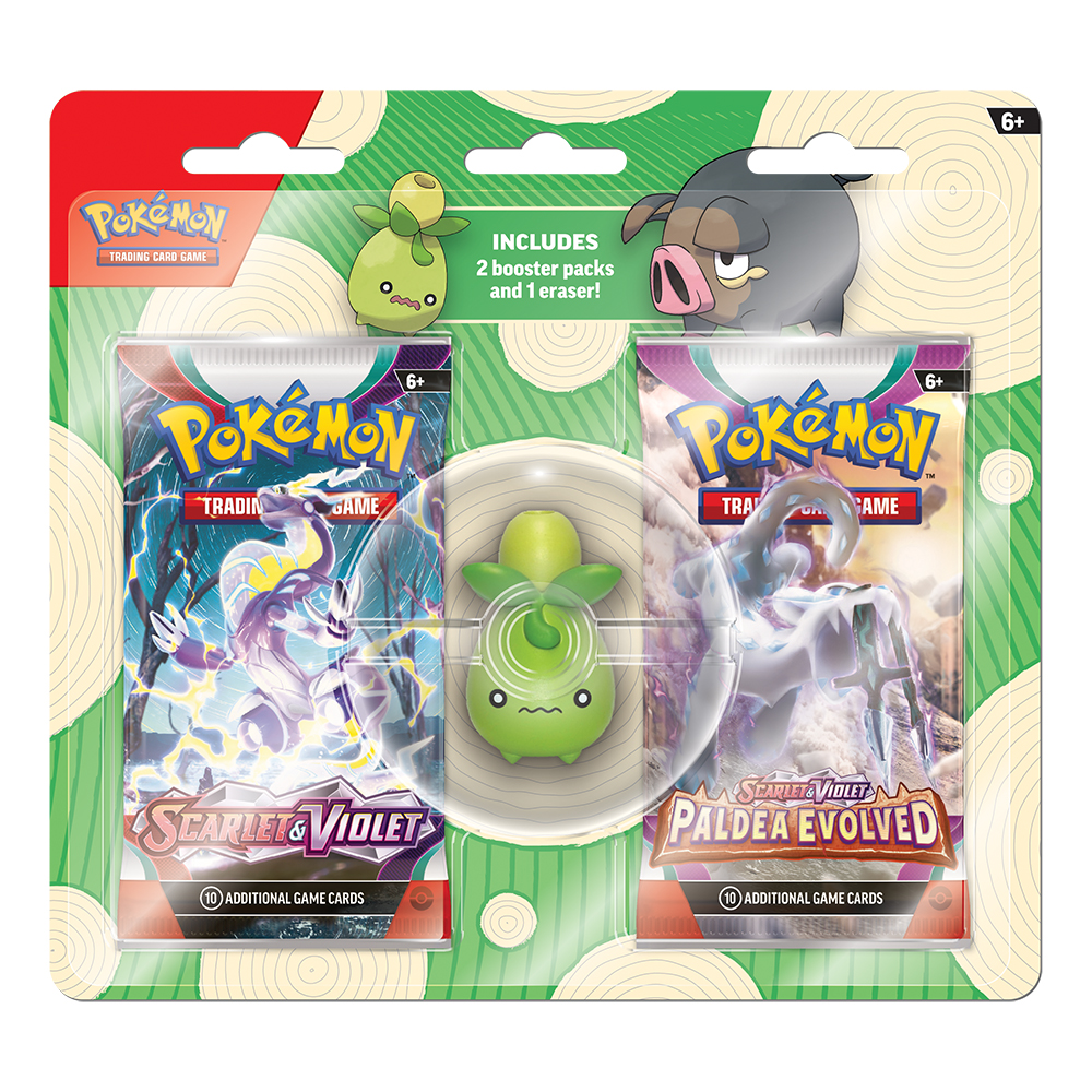Back to School Eraser 2-Pack Blister (Smoliv)