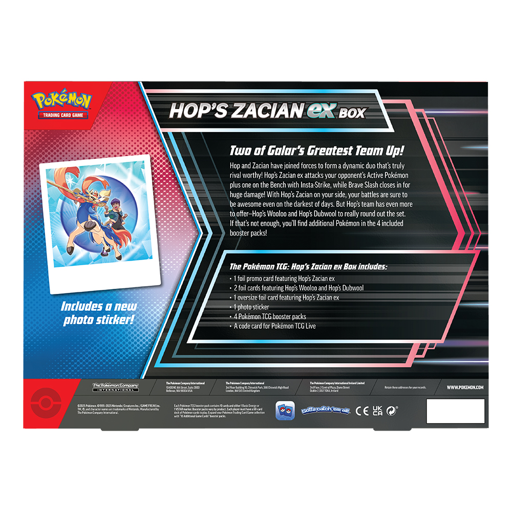 Hop's Zacian ex Box