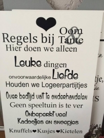 Regels bij ...