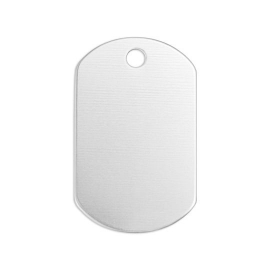 Dogtag aluminium 32x19