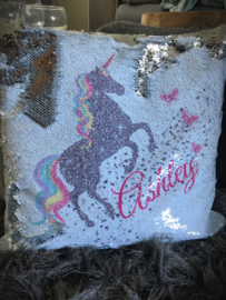 Glitter unicorn met naam