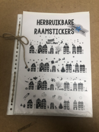 Raamstickers herbruikbaar Groot