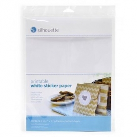 Silhouette printbaar wit sticker papier