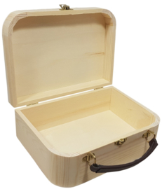 Houten koffertje 23 cm