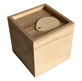 Houten spaarpot