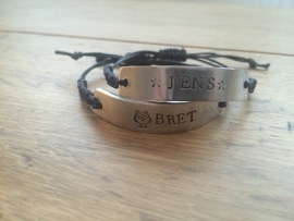 S.O.S armbandjes aluminium