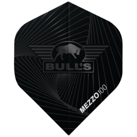Bull's Mezzo 100 No.2 Flights | 5-Pack Black