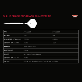 Bull's Shark Pro Black 90% 25gram