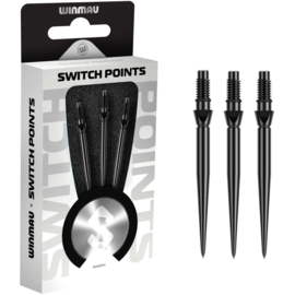 Winmau Switch Points Smooth Black 26mm