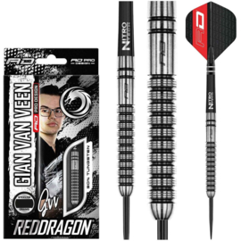 Red Dragon Gian van Veen 90% tungsten steeltip dartpijlen 24gr