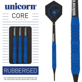 Unicorn Softtip Core Plus Rubberised Brass Blue 17gr