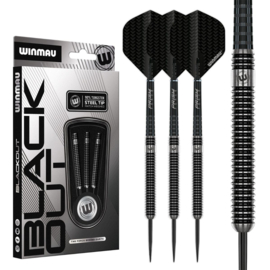 Winmau Blackout 1 steeltip dartpijlen 90% tungsten 24gr