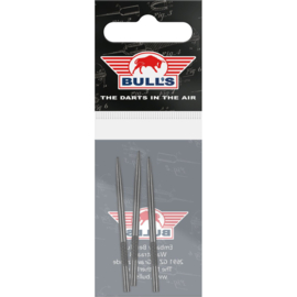 Bull's Knurled Grip Points Black 45mm