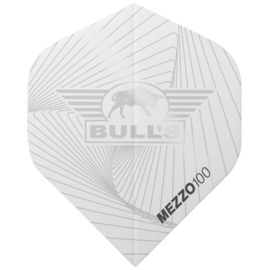 Bull's Mezzo 100 No.2 Flights | 5-Pack White
