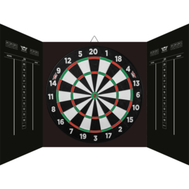 Bull's Magnetic Paper Dartboard Cabinet Set