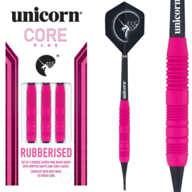 Softtip Unicorn Core Plus Rubberised Brass Pink 19gr