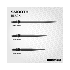 Winmau Switch Points Smooth Black 26mm