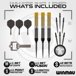 Winmau Exion Parallel Switch Point 90% tungsten 24gr