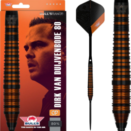 Bull's Dirk van Duijvenbode Black CP Steeltip 80% 24gr