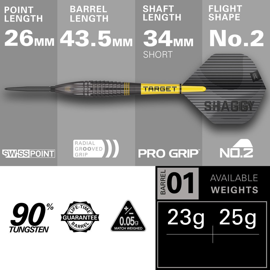 Target Scott Williams Black 90% Swiss 23gr