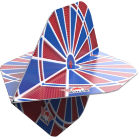 Bull's Design 100 Board Blue and Red No.2 Flight