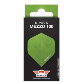 Bull's Mezzo 100 No.2 Flights | 5-Pack Green