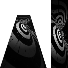 Bulls Illusion Carpet Dartmat Black/White| 241x55 cm