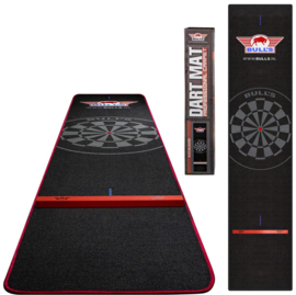 Bull's Carpet Dart Mat Black-Red + Oche 300 x 65cm