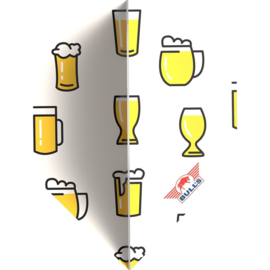 Bull's Design 100 Beer Cartoons No.2 Flight