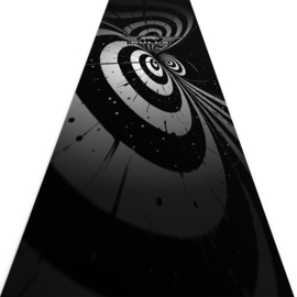 Bulls Illusion Carpet Dartmat Black/White| 241x55 cm