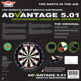 Bull's ADVANTAGE 5.01 Dartboard incl. Clickfix Bracket