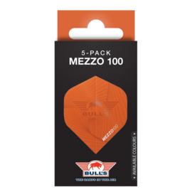 Bull's Mezzo 100 No.2 Flights | 5-Pack Orange