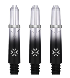 Bullet Shafts Set Of 3 Black/Transparent 28mm (X-Short)