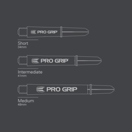 Target Pro Grip 3 sets Shafts Black 41mm