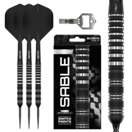 Red Dragon Sable 01 Parallel Switch Point 90% tungsten steeltip dartpijlen 23gr