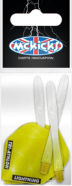 McKicks Thunder & Lightning Yellow Flight Shaft Set 100 micron