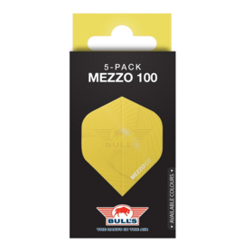 Bull's Mezzo 100 No.2 Flights | 5-Pack Yellow