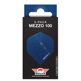 Bull's Mezzo 100 No.2 Flights | 5-Pack Blue