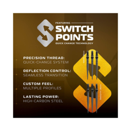 Winmau Exion Parallel Switch Point 90% tungsten 24gr