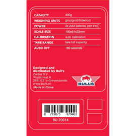 Bull's Darts Pocket Scale