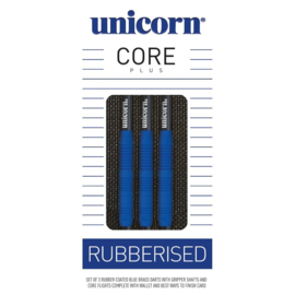 Unicorn Softtip Core Plus Rubberised Brass Blue 17gr