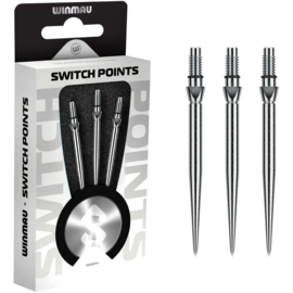 Winmau Switch Points Smooth Zilver 26mm