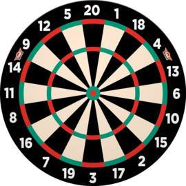 Bull's Magnetic Paper Dartboard Cabinet Set