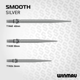 Winmau Switch Points Smooth Zilver 40mm